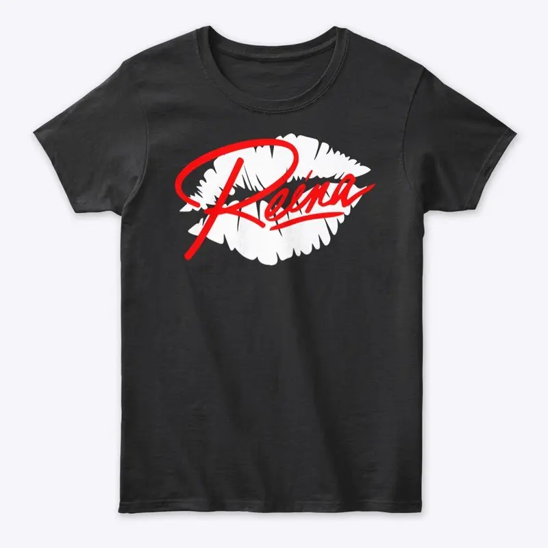 Reina Lips Tee (Black)