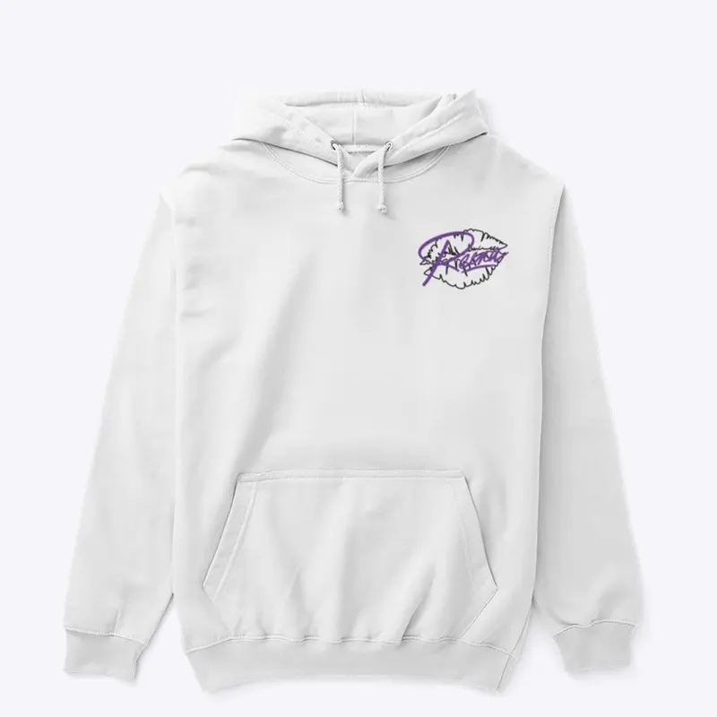 Reina Hoodie White (Purple)