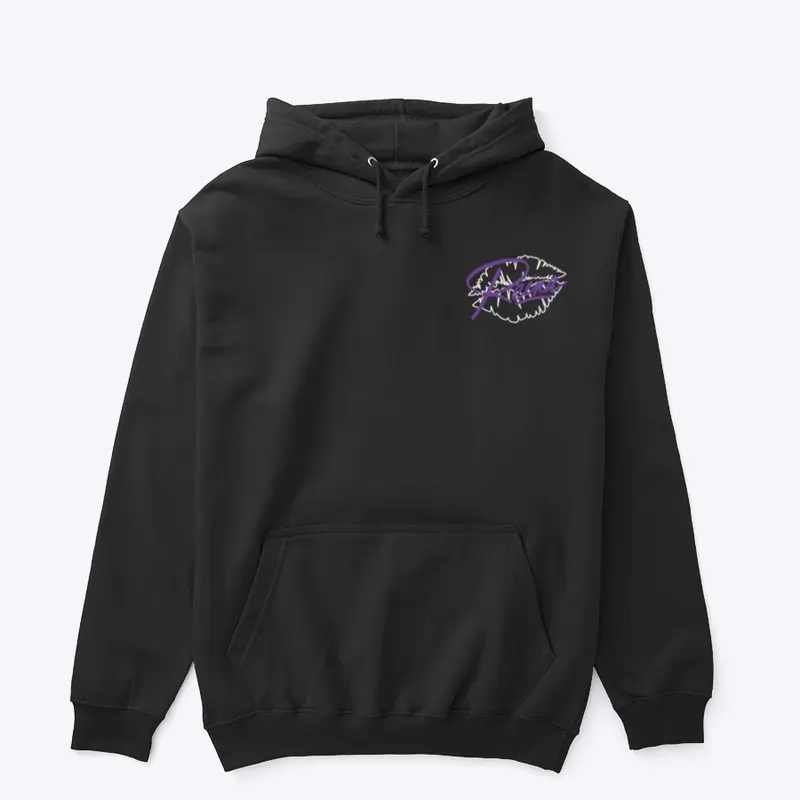 Reina Hoodie Black (Purple)