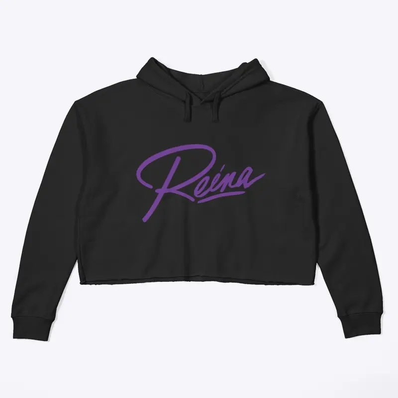 Reina Crop Hoodie (Purple)