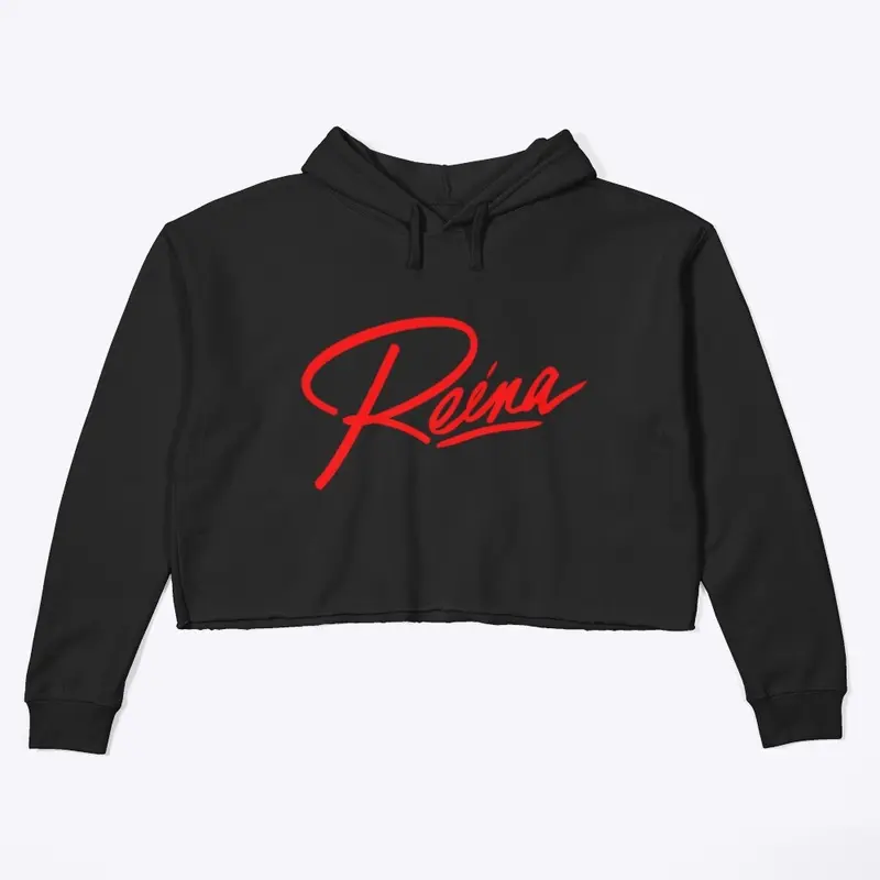 Reina Crop Hoodie (Red)